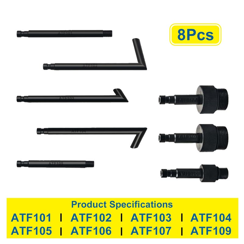 Prokomon 3 Liters Transmission Fluid Pump Oil Filling Filler System Fluid Transfer Pump Tool with 8 ATF Adapters - Image 2